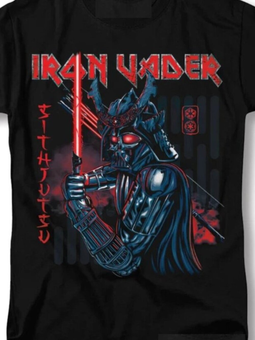 Iron Maiden Darth Vader Mashup Shirt Star Wars  T-Shirt 252 - Picture 2 of 5